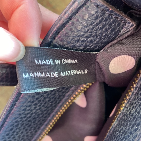 Anne Klein Womans Navy Blue Handbag Tote With Gold Tone Hardware Purse - Picture 7 of 11